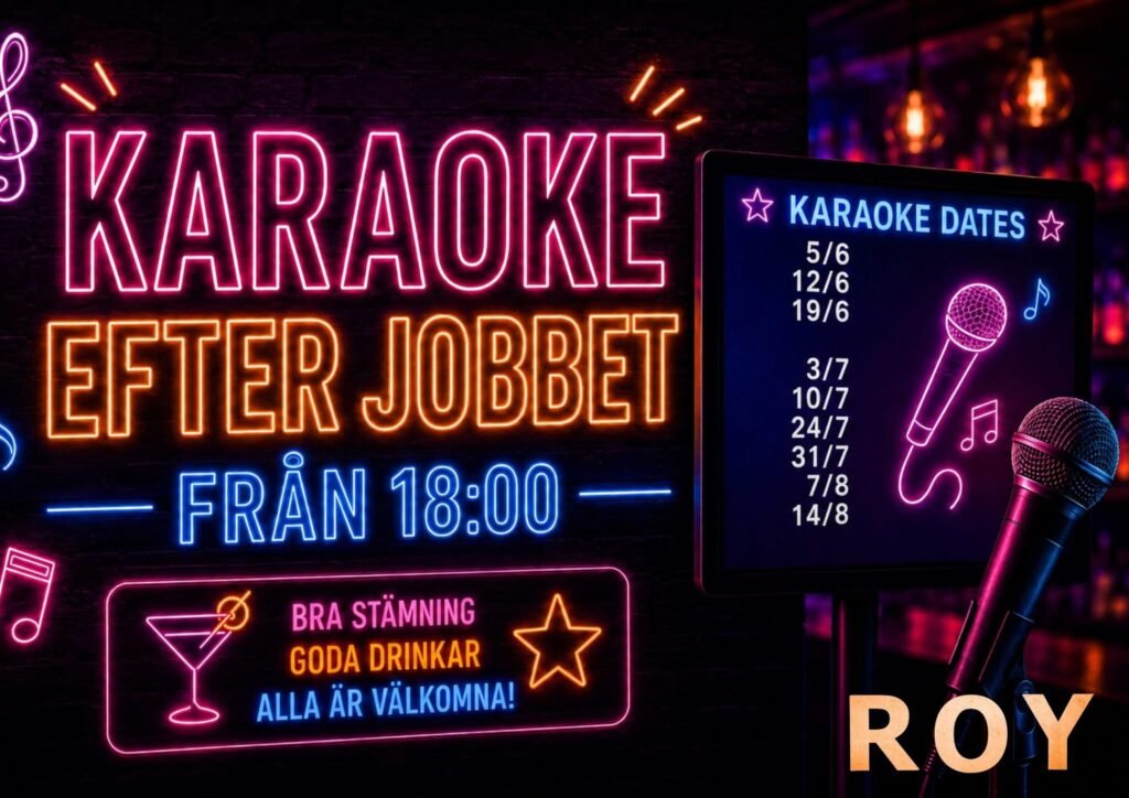 KARAOKE EFTER JOBBET