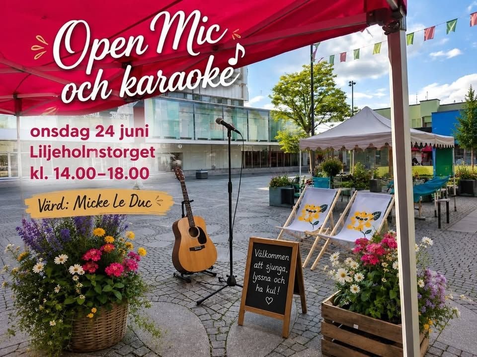 KARAOKE & OPEN MIC PÅ LILJEHOLMSTORGET