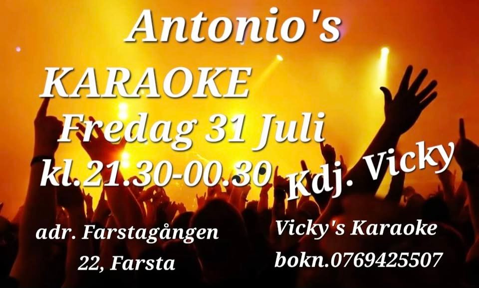 KARAOKE FREDAG 31JULI KL.21..30-00.30