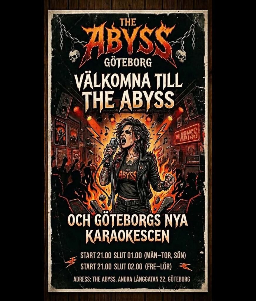 KARAOKE PÅ THE ABYSS GÖTEBORG