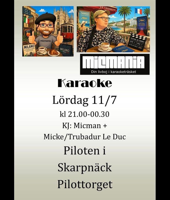 KARAOKE PÅ RESTAURANG PILOTEN I SKARPNÄCK