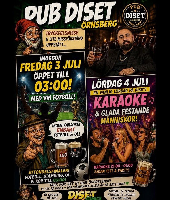 KARAOKEFEST PÅ PUB DISET!