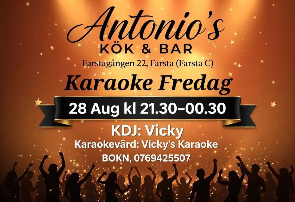 KARAOKE FREDAG 28AUG KL.21.30-00.30