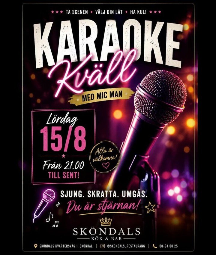 KARAOKEKVÄLL MED MIC MAN