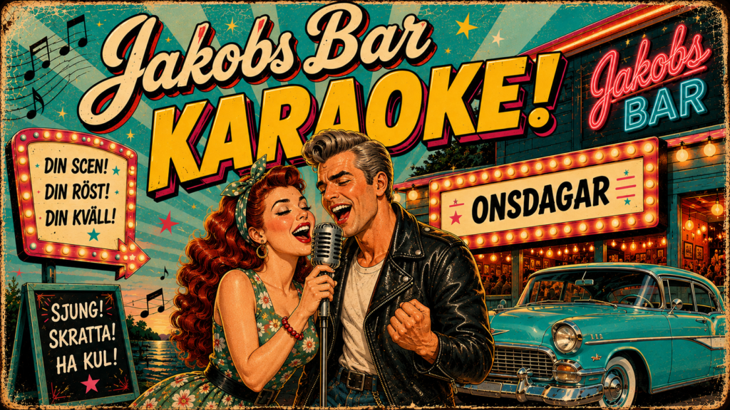 ONSDAGSKARAOKE PÅ JAKOBS BAR