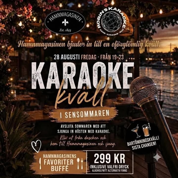 KARAOKEKVÄLL PÅ HAMMARMAGASINET