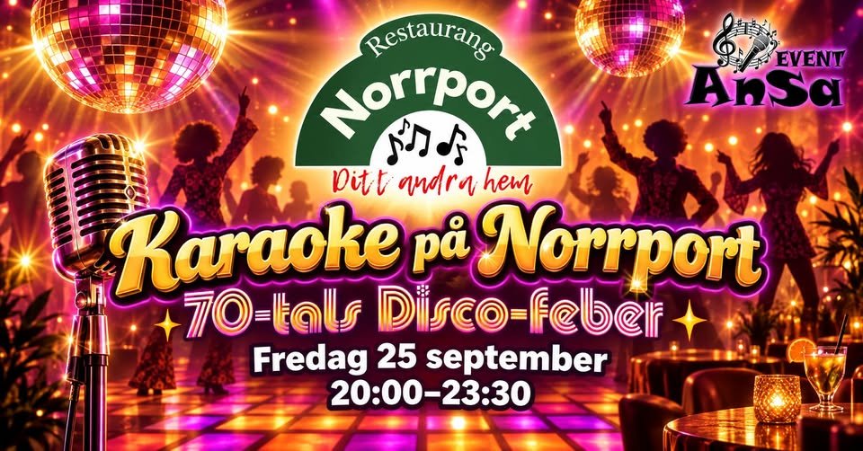KARAOKE PÅ NORRPORT – 70-TALS DISCO-FEBER! 🪩💃